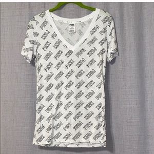 Pink over size t shirt